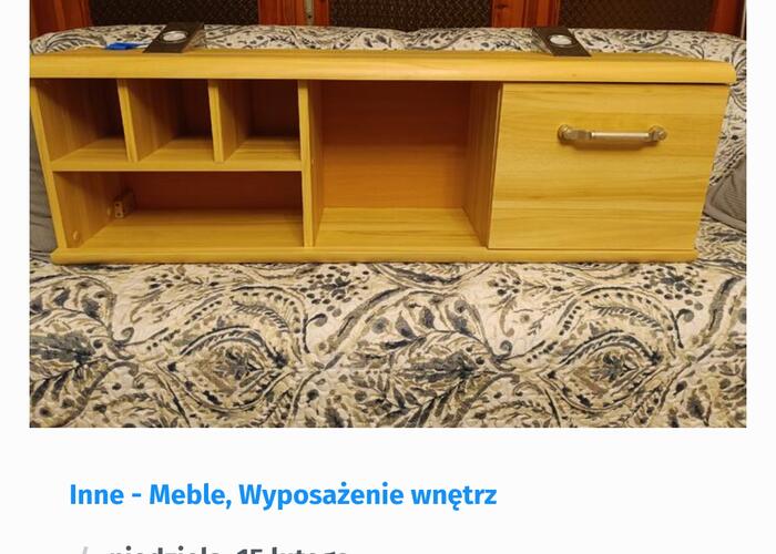 Grajewo ogłoszenia: Sprzedam półkę z oświetleniem widoczną na zdjęciu, stan bdb.